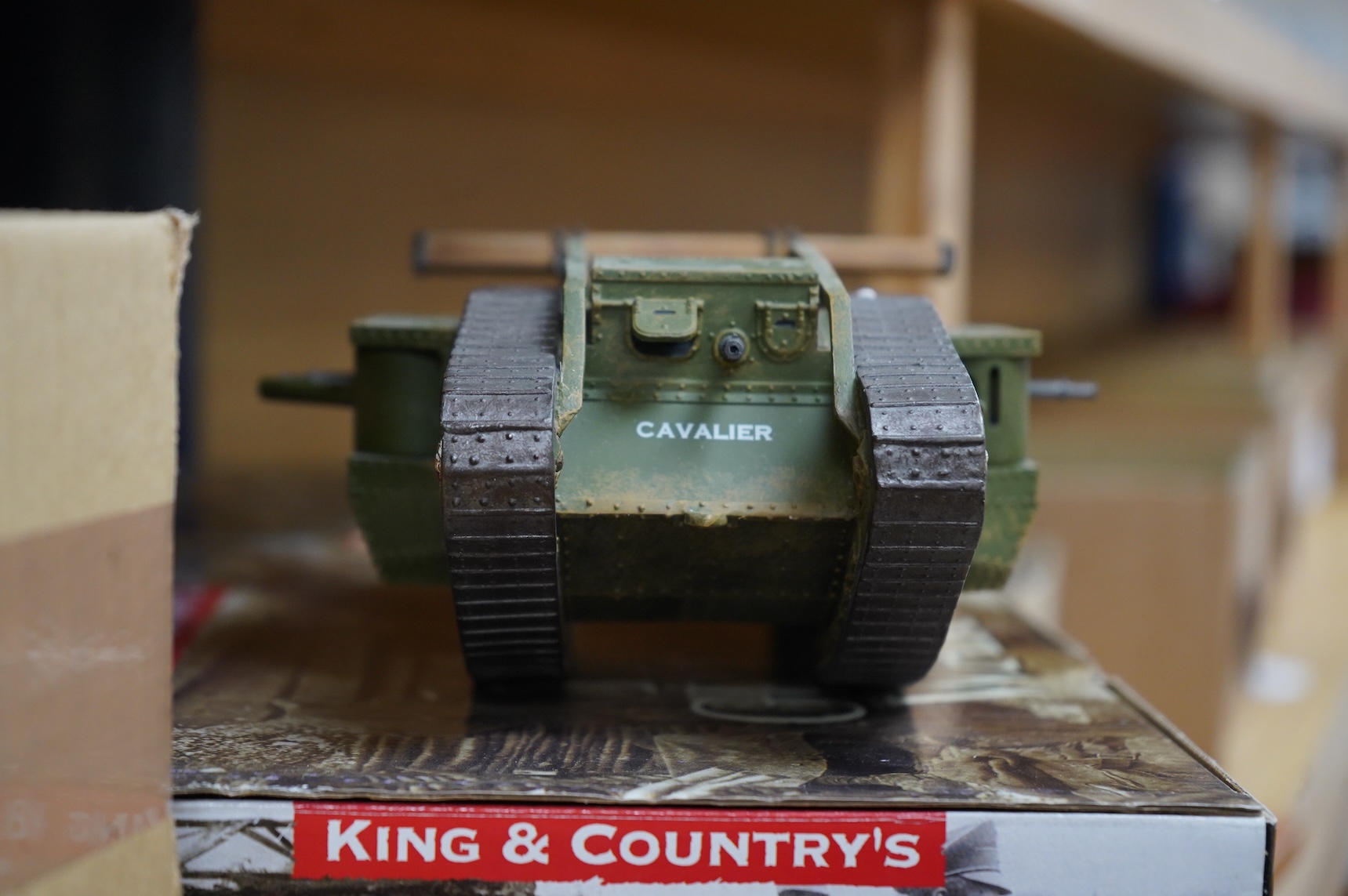 A boxed King & Country First World War Mk.IV Heavy Tank ‘C’ Squadron Royal Tank Regt. (FW49), from The Great War series